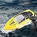 SkyCo H116 RC Boat 2.4Ghz Small Size Remote Control Electric RC Racing Boats Toy for Kids Men Girls Adults Pool Lake Outdoor Use Yellow