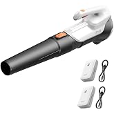 Litheli Cordless Leaf Blower with 2 Batteries, 2-Speed 350CFM for Dry Leaves, Dust &amp; Car Drying