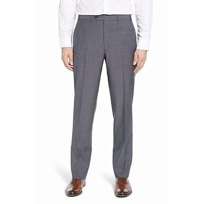 Nordstrom Men's Gray Plaid Wool Dress Pants, 30x37 Kuwait Ubuy