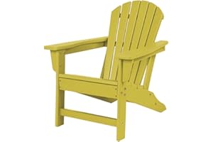 NewTechWood Child Adirondack Patio Chair Weather Resistant, Easy Installation, Widely Used in Outdoor, Fire Pit, Deck, Lawn, Outside, Garden Chairs (Sunburst)