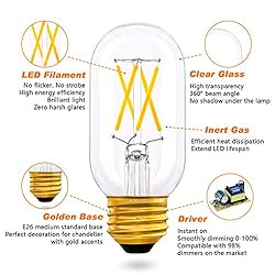 AIELIT E26 LED Bulbs 40 Watt Equivalent, Clear