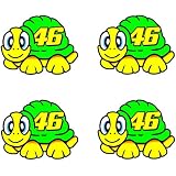 thumbnail image 2 of Valentino Rossi 46 Fluorescent Yellow Vinyl Sticker Set – 1x18cm & 2x11cm – Matte Finish, UK Made 2 of 6