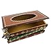 Ogrmar Crafted Retro Wooden Rectangular Paper Cover Case Tissue Box Dispenser Napkin Holder Home Decor (Retro Wooden)