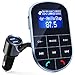 Bluetooth FM Transmitter for Car, Wireless Bluetooth FM Radio Adapter 2 Ports USB Car Charger 5V/2.4A&1A with Hands-Free Calling, Micro SD Card Aux Output