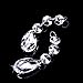 Outus Clear Crystal Pendants Teardrop Chandelier Pendants Glass Prisms Beads Strands, 15 Pack