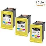 ValueToner Remanufactured Ink Cartridge Replacement for HP 110 CB304AN (Tri-Color, 3 Pack)