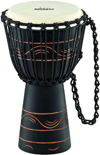 Nino Percussion NINO-ADJ4-S African Style "Moon Rhythm Series" Rope Tuned Djembe, Small