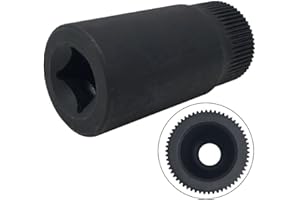 58-Tooth Pre-Chamber Socket 1/2" Drive Steel Black Tool for Mercedes-Benz Engines 601 602 603 605 661 662 Direct Replacement