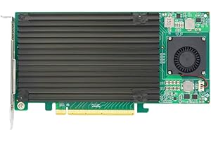 Linkreal Quad PCIe 3.0 x16 M.2 NVMe SSD Switch Controller Adapter with PLX 8747 PCI Express 3.0 x16 Switch to 4 Ports M.2 Ada