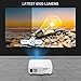 Lexsong HD Video Projector Native 1920×1080P and 300″ Display LED LCD Portable Theater Projectors 6000 Lumens for Home Outdoor Company Compatible with TV Stick, Phone, PS4, HDMI, VGA, TF and USBthumb 2