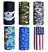 Cool Pack of 6 Pcs Seamless Style Camo Bandanna Headwear Scarf Wrap Neck Gaiters Multi Colors 47x25cm/18.5 x 9.8 inch (L x W)