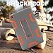 TOPSKY Case for All-New Amazon Fire HD 8 2016 (6th Gen),[Kickstand Feature],Shock-Absorption/High Impact Resistant Armor Defender Case for Fire HD 8 Tablet (6th Gen, 2016 Release), Grey/Orange