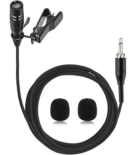 Sujeetec Microphone Lavalier Microphone à Revers Compatible Avec AKG Samson Émetteur Sans Fil - Unidirectionnel Condenseur Microphone - Prise Mini XLR TA3F