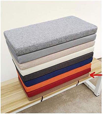 Rectángulo Cojín De Banco,Non Slip Algodón Cojín Settee, Silla Larga
