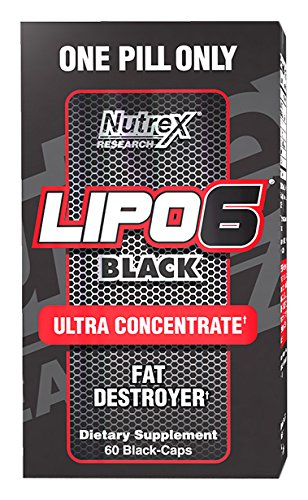 Nutrex Research Lipo-6 Black Ultra Concentrate Supplement, 60 Count