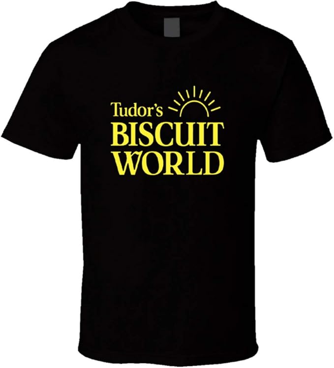 XUANYI Tudor's Biscuit Snack World TShirt für SandwichEssen, Schwarz