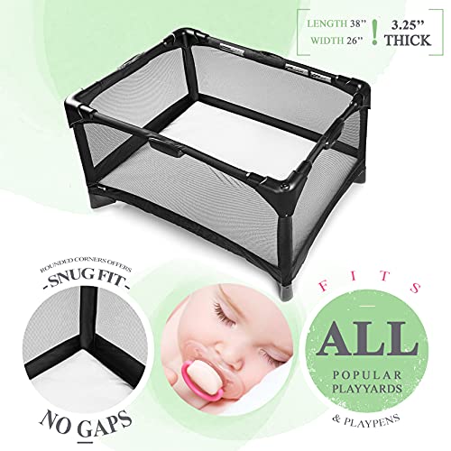 Organic Cotton Pack N Play Mattress DualSided Premium Memory Foam