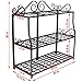 Sunnydaze 3-Tier Metal Iron Plant Stand with Scroll Designthumb 4