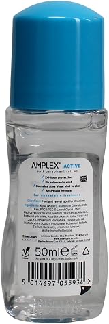 Amplex Deodorant 50ml Active 6 Pack Natural Scent Antiperspirant view 2