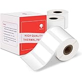 Label Paper Compatible with Phomemo M110/M100/M200/M220/M221 Label Printer, Sticker Multi-Purpose Label Tape Self-Adhesive Thermal Paper, Black on White, 1.97"x1.18" (50x30mm) 230 Labels/Roll, 3-Roll