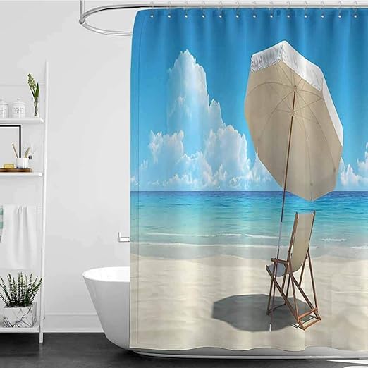 Amazon Com Shower Curtains Green And Blue Coastal Decor