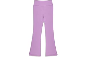 BIG ELEPHANT Girls Flare Leggings, Bootcut Yoga Pants for Kids, High Waisted Bell Bottoms for Dance Workout