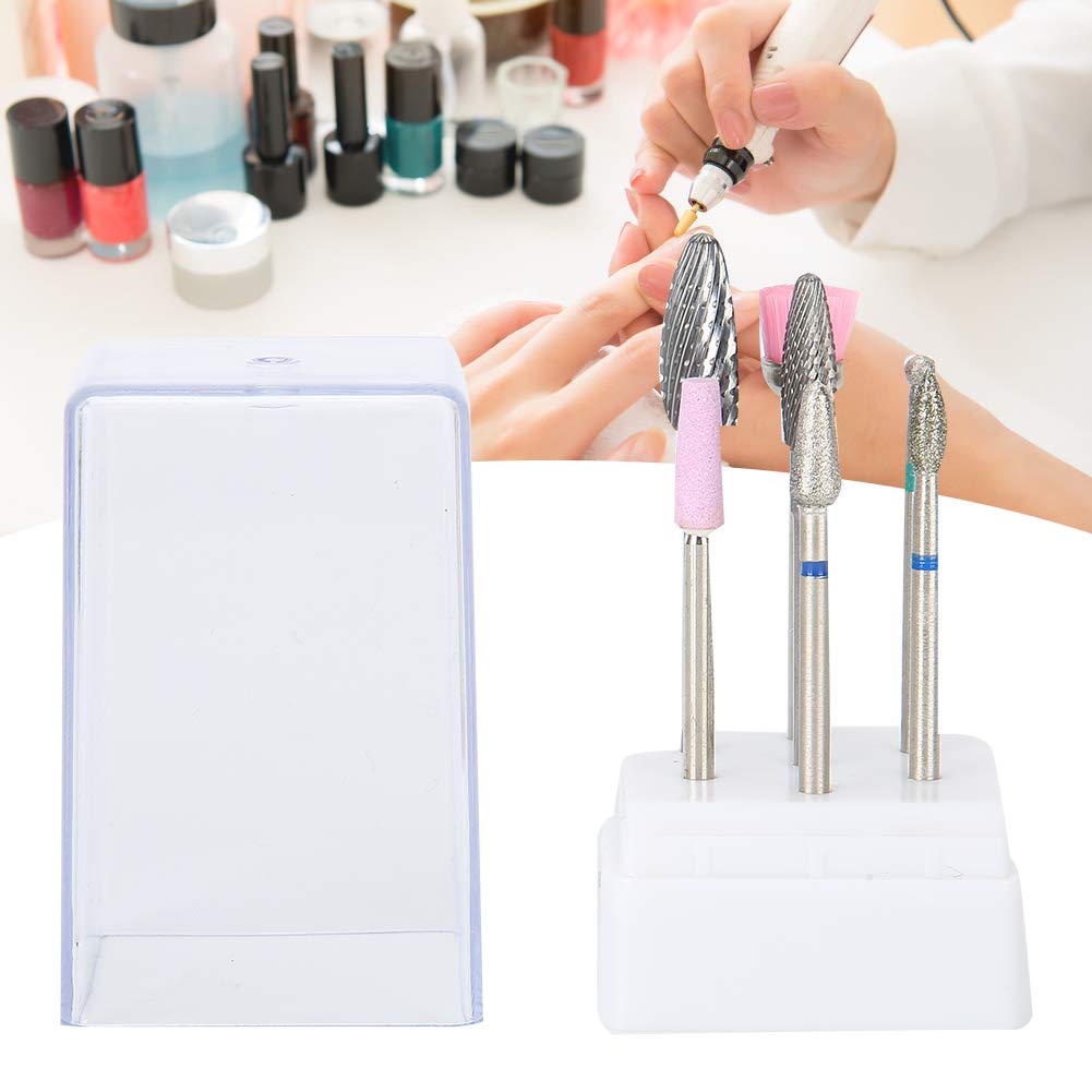 Nail Drill Bits Set, 7PCS Tungsten Carbide Nail File Drill