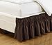 Fancy Collection Queen - King Easy Fit Bed Ruffle wrap Around Elastic Bed Skirt with 17