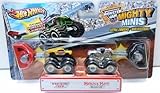 Hot Wheels Monster Jam Mighty Minis ~ Wrecking Crew & Monster Mutt Dalmatian