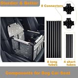 GoBuyer Waterproof Pet Car Seat Booster Carrier Grey Bone Medium 50x40cm view 2