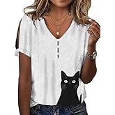 Boho Women Tops Floral Printed Blouses Casual Flowy Cold Shoulder Pleated Shirt Loose V Neck Ladies Tunic Tops