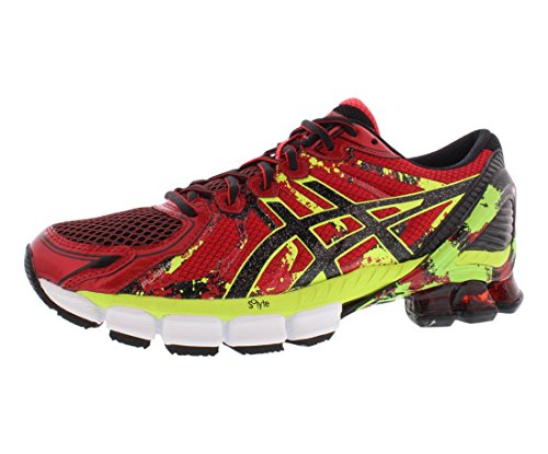 ASICS Men's Gel-Sendai 2 Running Shoe,High Risk Red/Black/Flash Green,9.5 M US
