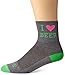 SockGuy Men's Heart Beer Socks, Grey, Sock Size:10-13/Shoe Size: 6-12