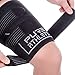 Pure Athlete Thigh Compression Sleeve – Adjustable Straps Quad Wrap Support Brace, Hamstring Upper Leg (1 Sleeve - Black, Medium)