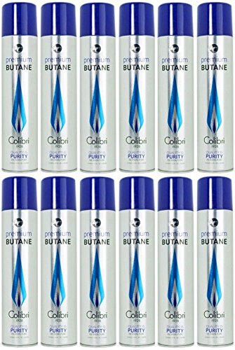 Colibri Premium Lighter Butane Refill Fuel 50g/3.04 oz Canister (12)