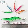 JSHANMEI-10-Pieces-10cm-Glow-in-Dark-Luminous-Tail-Squid-Jigs-Fishing-Lures-Shrimp-Prawn-Tackle-Hooks