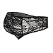 Women's Open Crotch Lace Cute Briefs Knickers Girls Sexy Panties Black XL