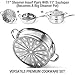HOMI CHEF Mirror Polished NICKELFREE Stainless Steel 5 Quart Saute Pan & Steamer Insert with Lid (11 Inch, Whole-Clad 3-Ply) - Chef Pan & Chef Steamer - Cookware Set