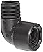 Banjo SL050-90 Polypropylene Pipe Fitting, 90 Degree Street Elbow, Schedule 80, 1/2