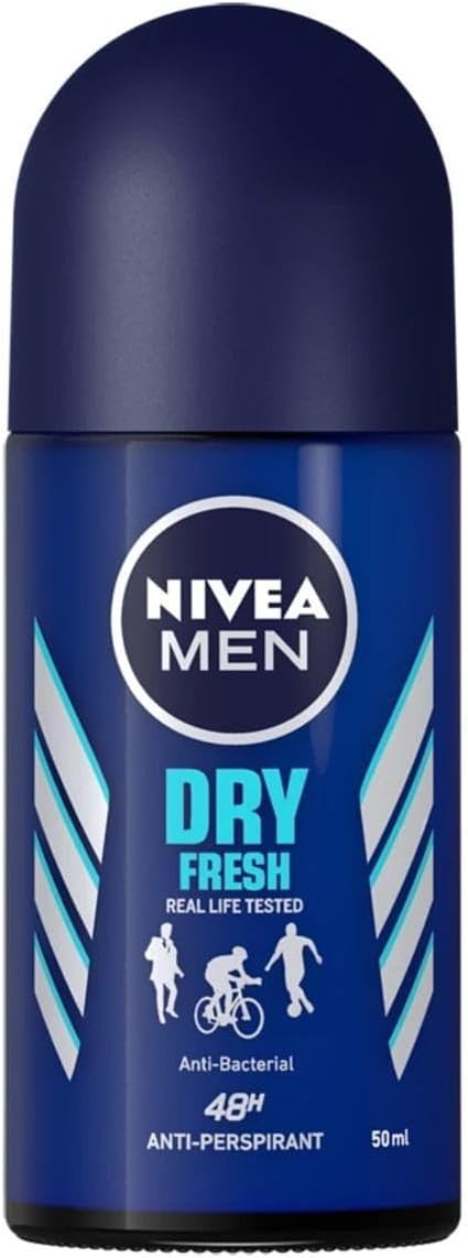 NIVEA MEN Dry Fresh Anti-Perspirant Deodorant Roll On 6x50ml Pack Men Fresh Dry