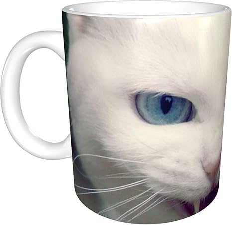 Amazon 白い猫 マグカップ コーヒーカップ セラミック 陶器 旅マグ 330ml カップ ホワイト 白 熱に強い 軽量 使い勝 手良い 水筒 男女兼用 プレゼント 水筒 マグボトル オンライン通販