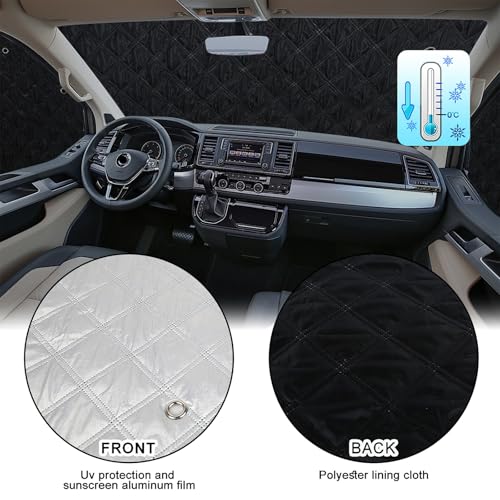 Opaltool 11 x Car Interior Sun Visor Suitable for Citroen Dispatch 2006-2016, LWB Folding Thermal Blinds Kit for Privacy and Thermal Regulation in Camper Vans