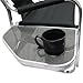 Professional EZ Travel Collection, Deluxe Tall Folding Directors Chair, Foldable Makeup Chair with Side Table and Cup Holder XL Comfort Design