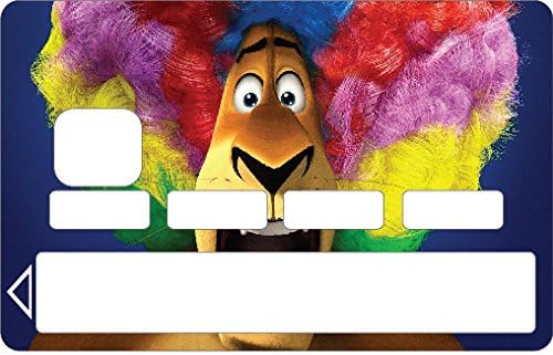 Decals Stickers Lion Skin Credit Card CB, Blue Card: 1145