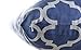 TreeWool, (Pack of 2) Trellis Accent Throw Pillow Covers in Cotton Canvas (18 x 18 Inches; Navy & Grey)