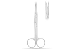 MEDI ALERT Dressing Scissor Stealth Surgical Medical Scissors for nurses Rescue Tuff Cut Scissor First Aid Trimming Cutting Dressing Scissors Sharp Blunt 14.5 cm (Pointed)