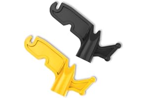 LUTER 2pcs Extension Pole Hook, 3/4" Inner Diameter Screw-in Multi-Purpose Plastic Utility Hook Attachment Plastic Pole Hook Hanging Hooks for Threaded Poles Bird Feeders Christmas Light Strings