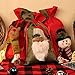 OurWarm Christmas Gift Bags Bulk, 3 Pcs Drawstring Gift Bags Large with 3D Santa Claus Snowman Reindeer, Reusable Christmas Treat Bags Goody Bags Burlap Sack for Xmas Party Supplies(15 X 8 Inches)