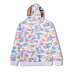 EXXE&OYYO Men's Shark Hoodie,Cotton Material Shark