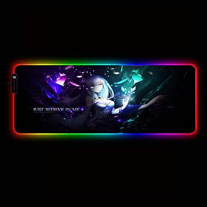Amazon マウスパッドかわいいアニメの女の子初音rgbゲーミングマウスパッド大型厚いキーボードデスクパッドマットノンスリップラバーベースledバックライト作業オフィスマウスマット80 30 Cm Ctyko マウスパッド 通販